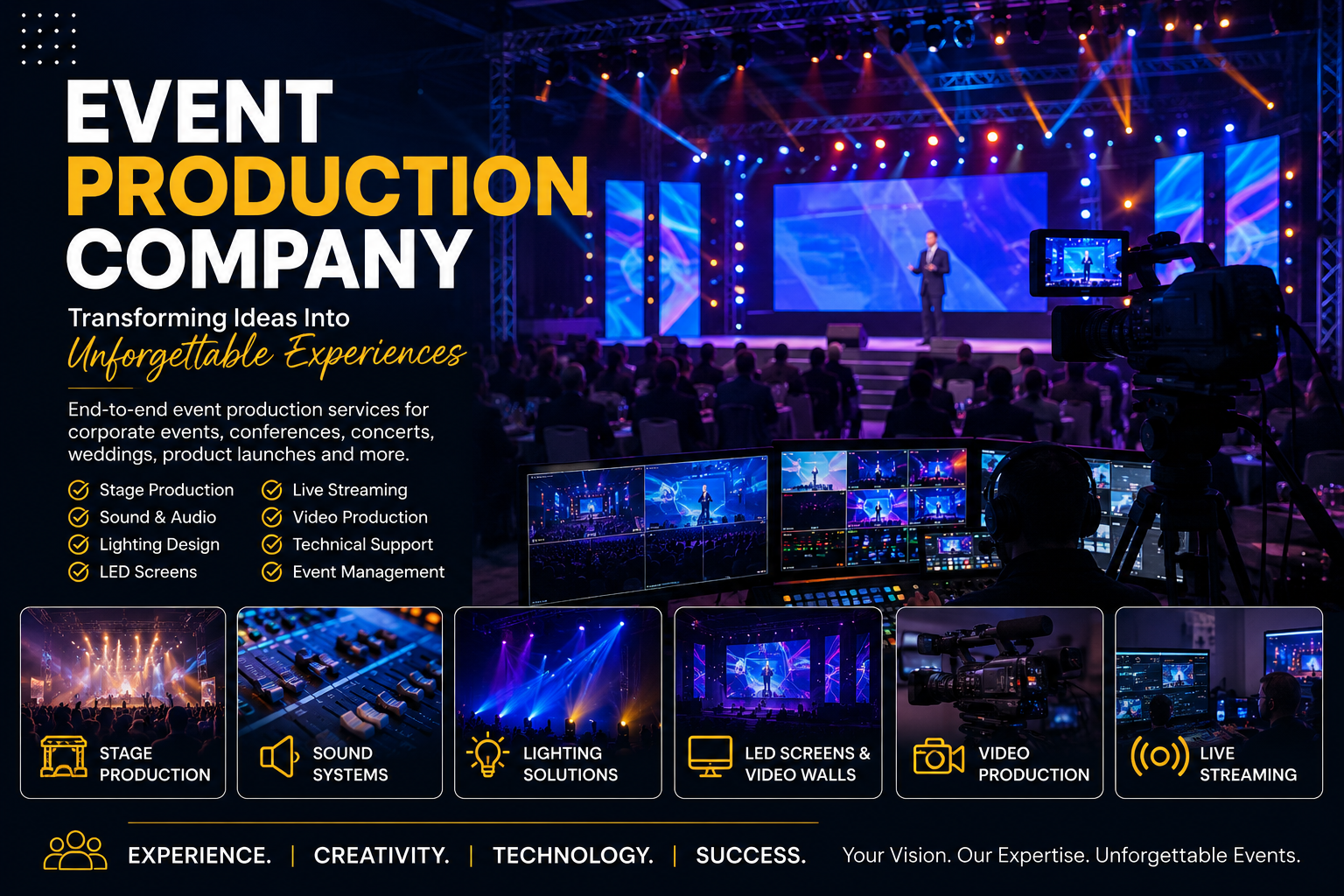 professional event lighting