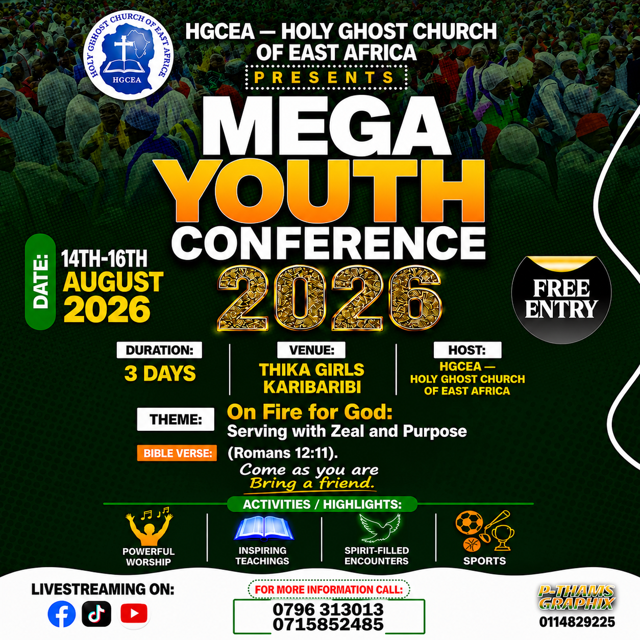 HGCEA YOUTH CONFRENCE poster